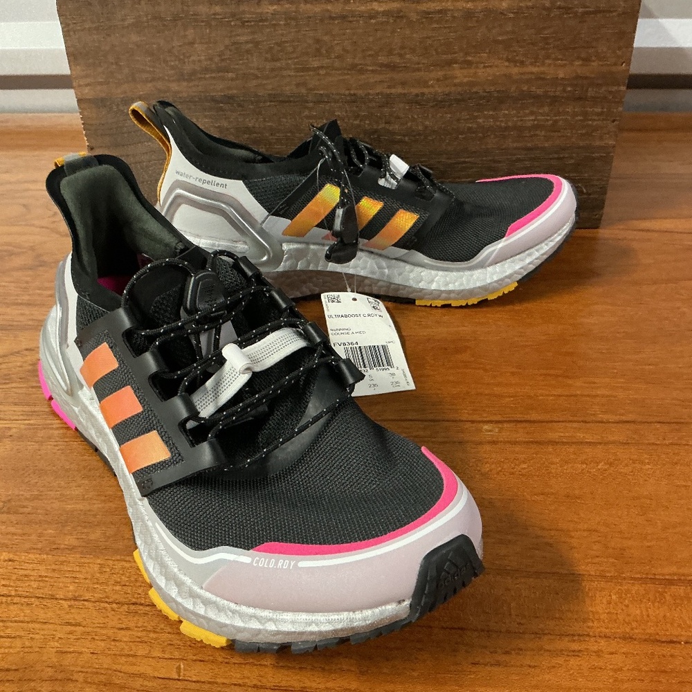 Adidas Women Ultraboost Cold Rdy Black Silver Running Shoe FV8364 Size 6.5
